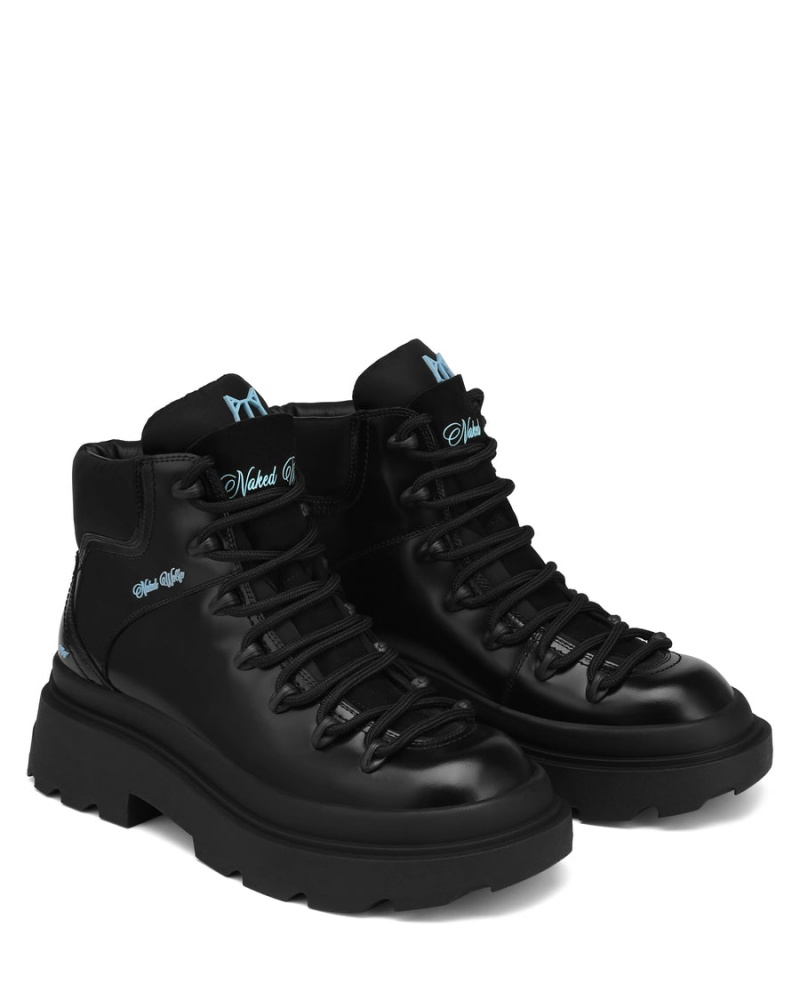 Naked Wolfe Apex Box Leren Laarzen Heren Zwart | PED8276LN