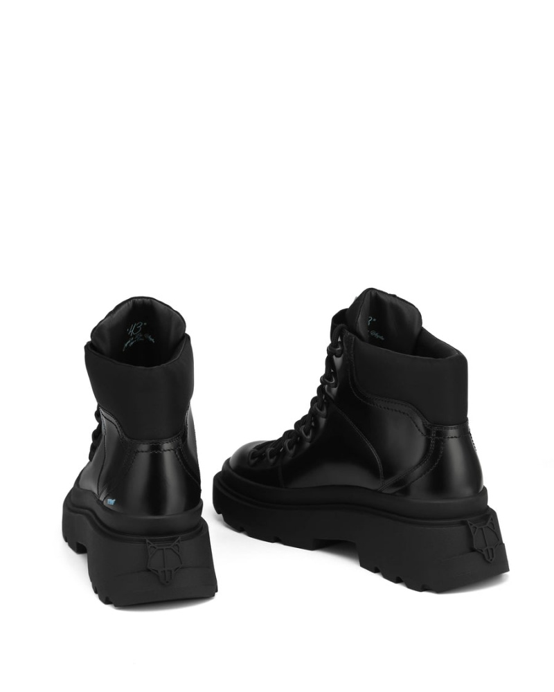 Naked Wolfe Apex Box Leren Laarzen Heren Zwart | PED8276LN