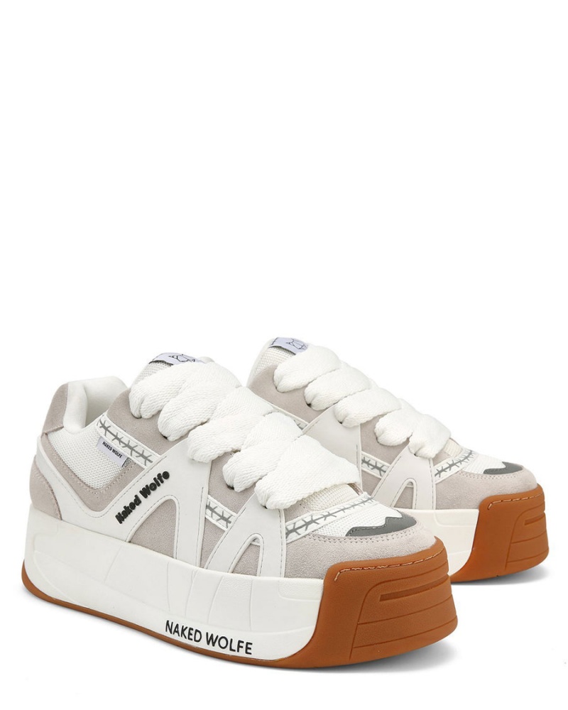 Naked Wolfe Badslippers Sneakers Heren Wit | JKO8139VQ
