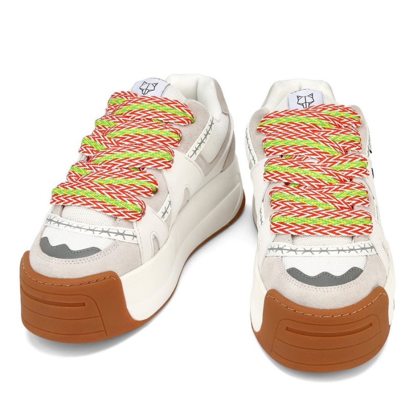 Naked Wolfe Badslippers Sneakers Heren Wit | JKO8139VQ