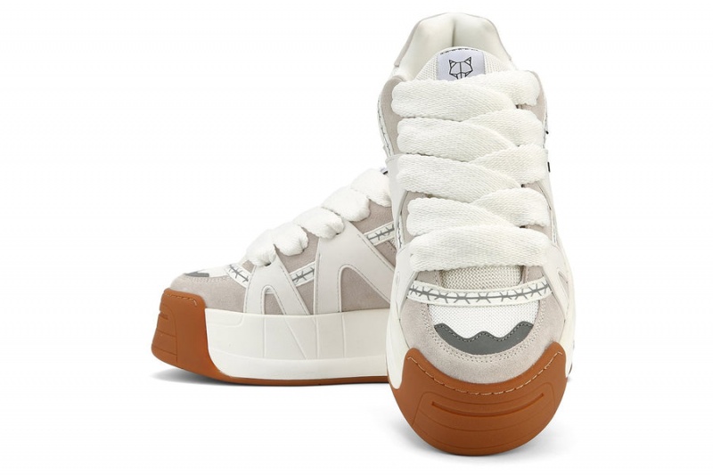 Naked Wolfe Badslippers Sneakers Heren Wit | JKO8139VQ