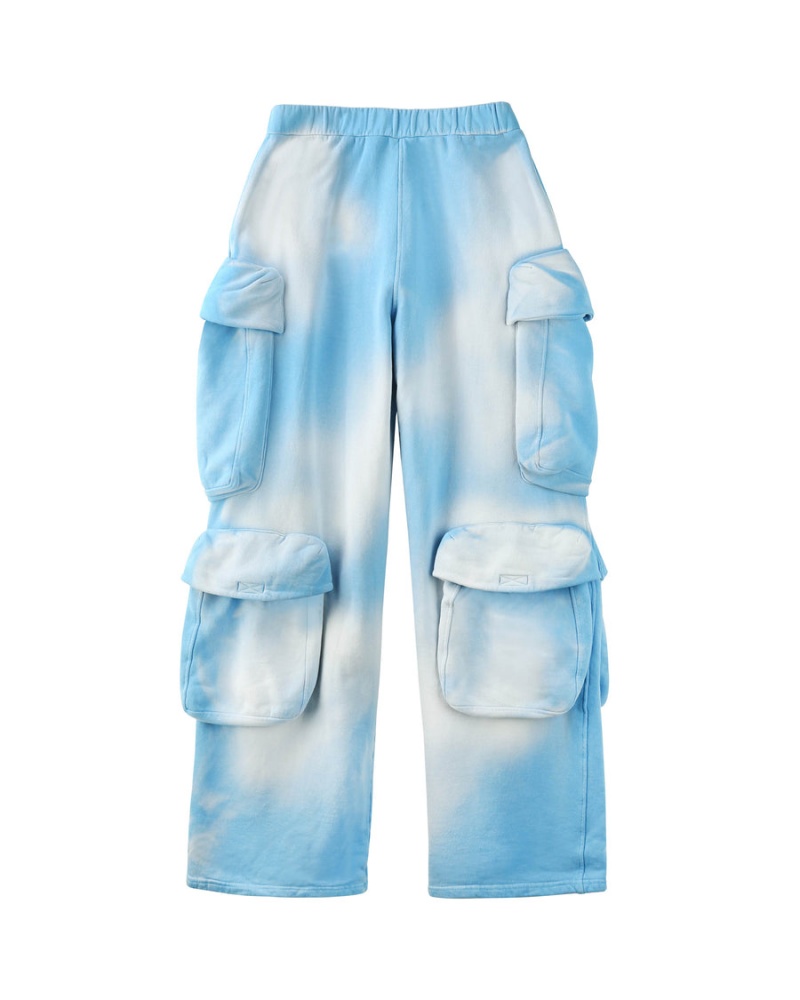 Naked Wolfe Cargo Vintage Joggingbroek Heren Blauw Wit | QMY8052DU