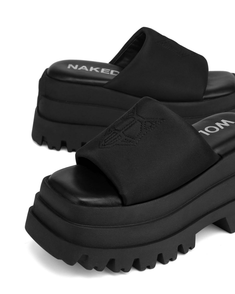 Naked Wolfe Delicious Sandalen Dames Zwart | KNR5189NZ