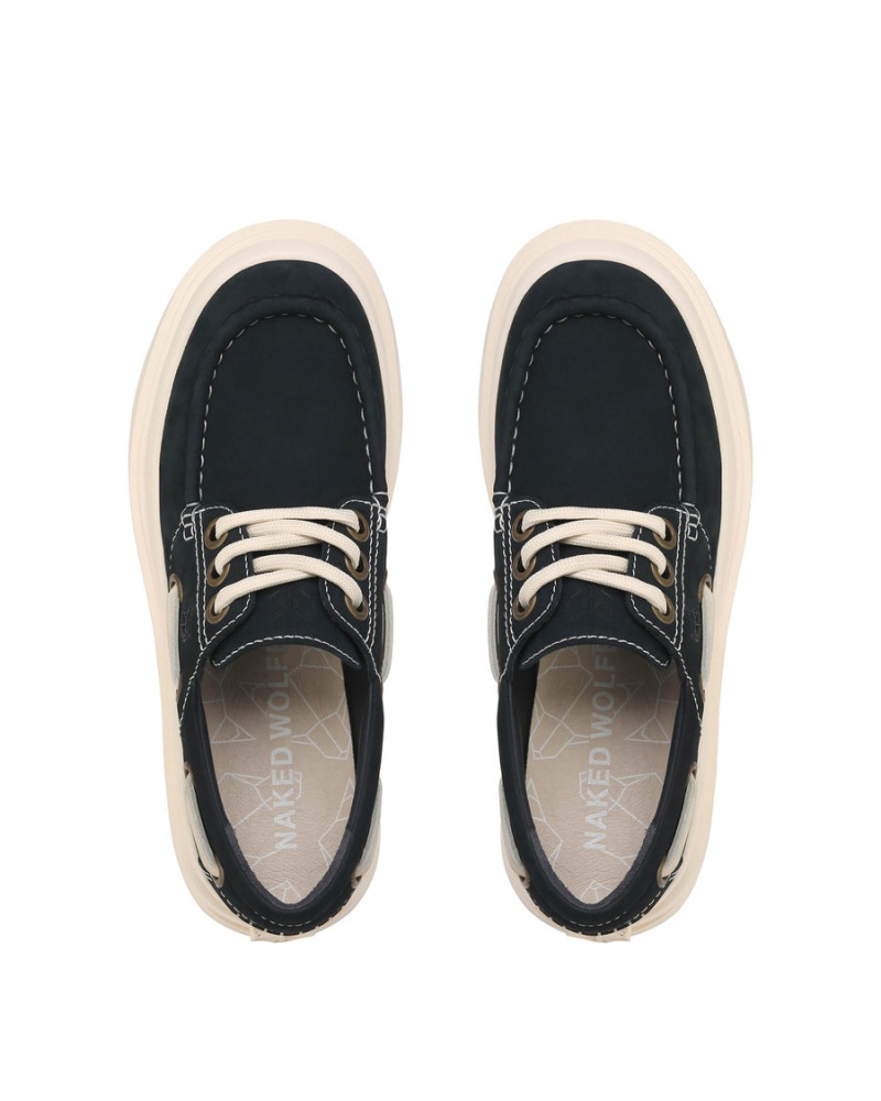 Naked Wolfe Dock Loafers Heren Donkerblauw Wit | VRG6734BL