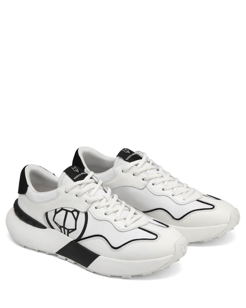 Naked Wolfe Drought Sneakers Heren Wit Zwart | LBM4866DM