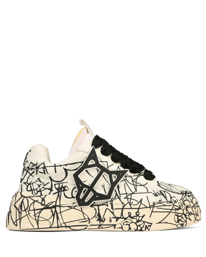 Naked Wolfe Kosa Sneakers Heren Zwart Wit | DBX8776XD