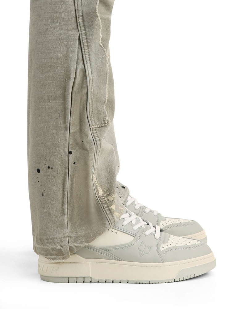 Naked Wolfe NW-01 Leren Sneakers Heren Grijs Wit | HYH7511YA