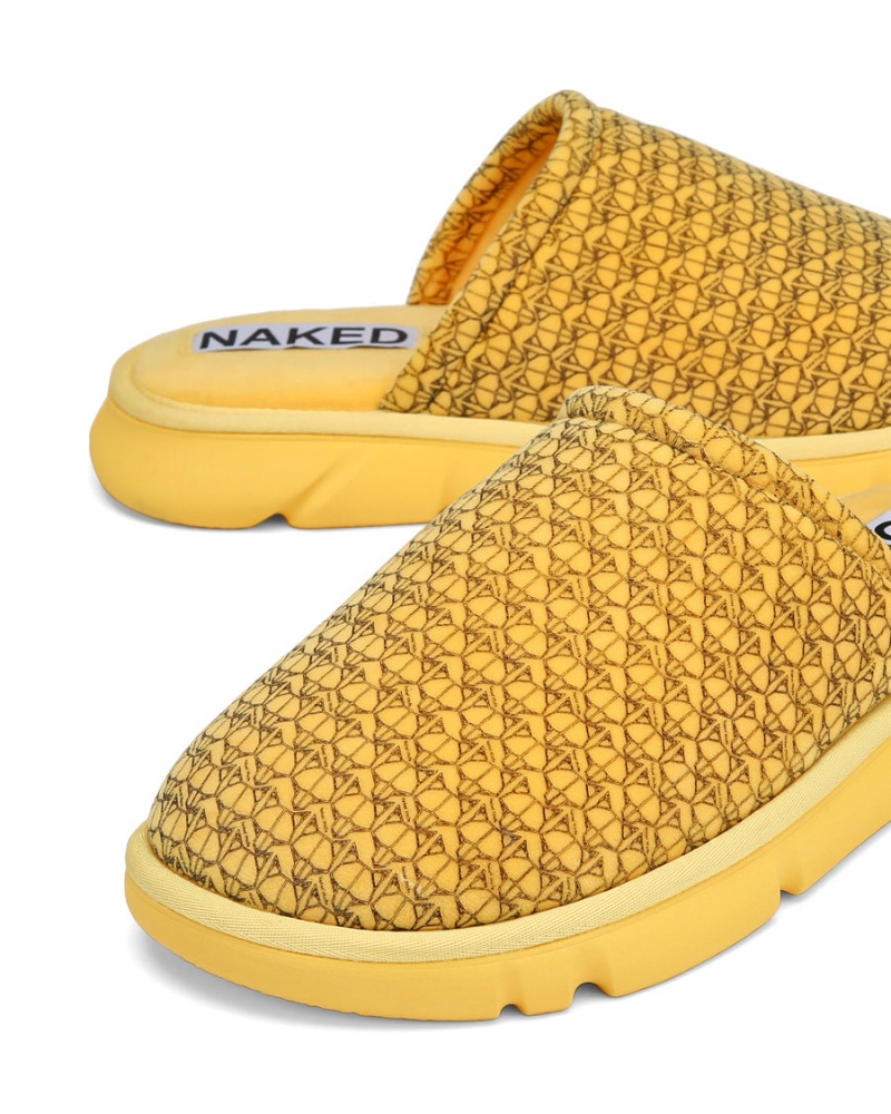 Naked Wolfe Ohio Pantoffels Heren Geel | FQX376RR
