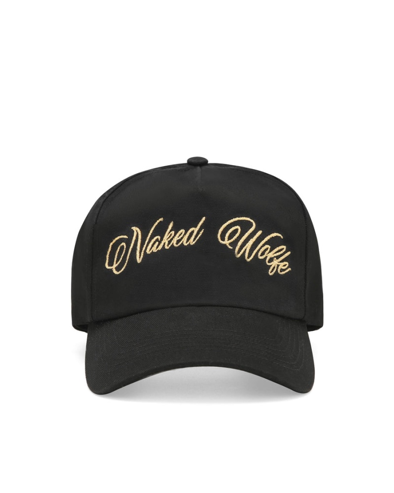 Naked Wolfe Signature Unconstructed Caps Dames Zwart Goud | ZVX1021GB