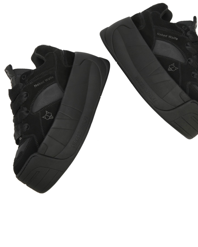 Naked Wolfe Snatch Double Sneakers Dames Zwart | JQR1348SG