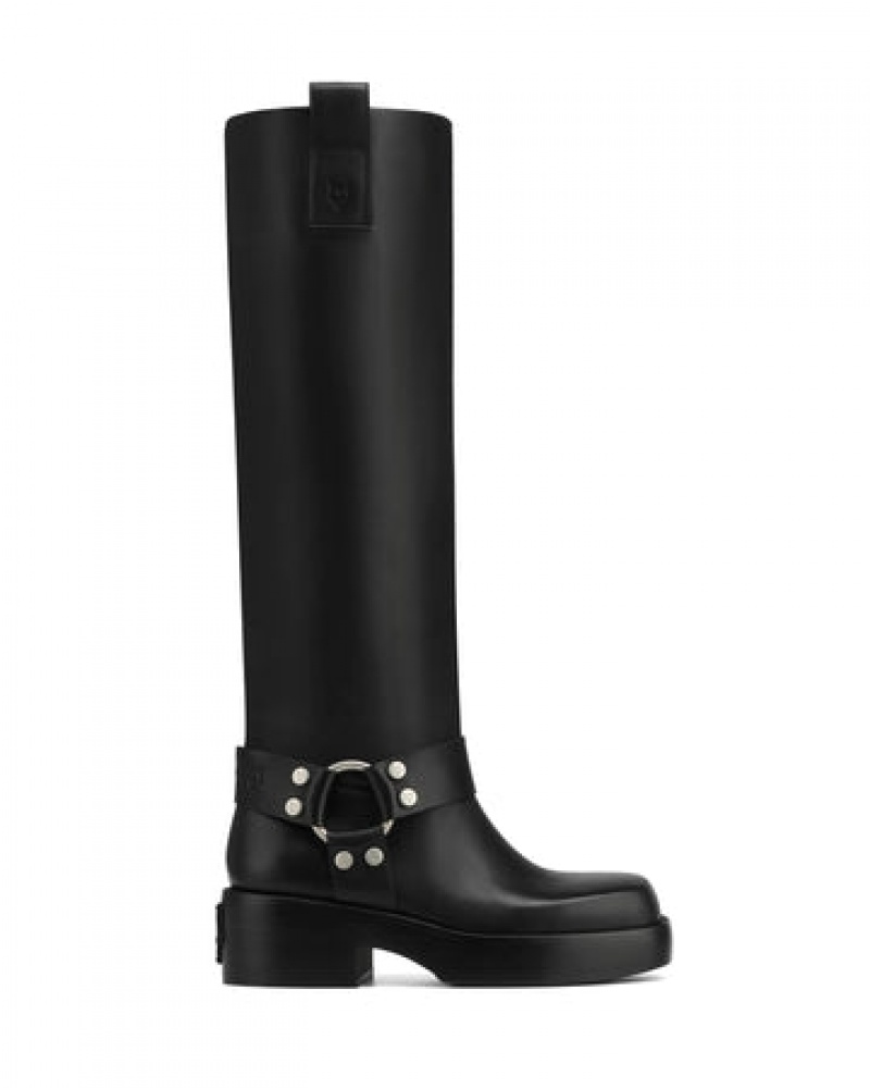 Naked Wolfe Spike Leren Sneakers Dames Zwart | KTS7480YP