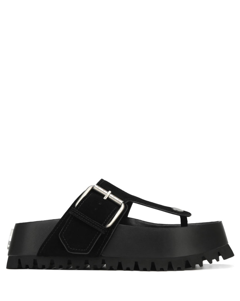 Naked Wolfe Vixen Suede Sandalen Dames Zwart | MWJ360XU